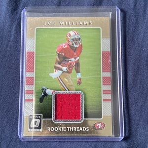 Joe Williams Rookie Jersey Football Card San Francisco 49ers